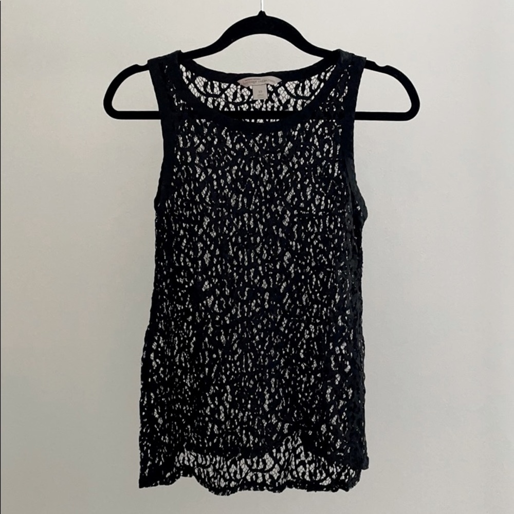 Black Lace sleeveless tank size xs
